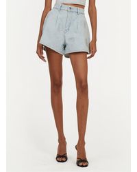 ROTATE BIRGER CHRISTENSEN - Short Large En Denim De Coton Femme - Lyst