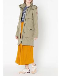 Canada Goose 'cavalry' Detachable Hood Windproof Trench Coat - Multicolour