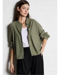 MASSCOB - Chemise Ample Col Classique En Lin Mélangé Femme - Lyst