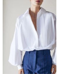The Label Edition - Chemise Col Classique Droite En Coton Femme - Lyst