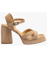 Castañer - Sandales À Talon En Cuir Femme - Lyst