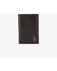 Serge Blanco - Portefeuille En Cuir Avec Logo En Métal - Lyst