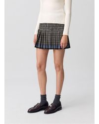 Claudie Pierlot - Jupe Courte Plissée Imprimé Femme - Lyst