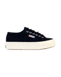 Superga - Basket Basse À Lacets Platform Femme - Lyst