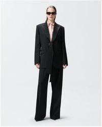 Pinko - Pantalon Palazzo Avec Empiècements En Satin Femme - Lyst