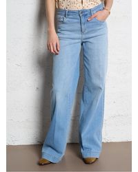 Liu Jo - Jean Large En Coton Mélangé Femme - Lyst