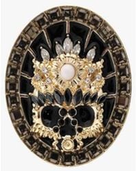 Hipanema - Bague Ajustable Avec Cabochon Central Et Strass - Lyst