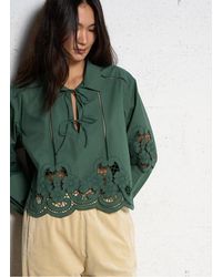 Louise Misha - Blouse Col Classique En Coton Femme - Lyst