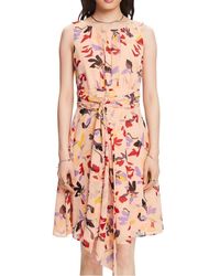 Esprit - Robe Courte Ajustée Imprimée Femme - Lyst