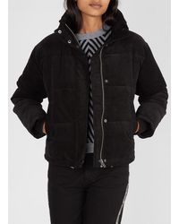 Best Mountain Anorak de pana con cuello alto y capucha - Negro