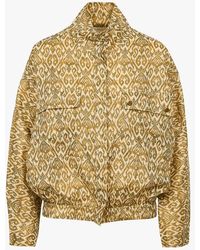 La Petite Etoile - Veste Droite Imprimée À Col Montant En Coton Femme - Lyst