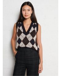 Diega - Pull Oversize Col V Femme - Lyst