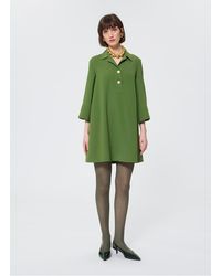 Tara Jarmon - Robe Courte Droite Manches 3/4 Évasées Femme - Lyst