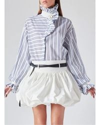 The Label Edition - Chemise Col Victorien En Coton Femme - Lyst