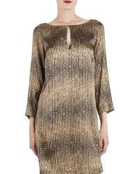 Attic And Barn - Robe Imprimée En Soie Stretch Mirette Femme - Lyst