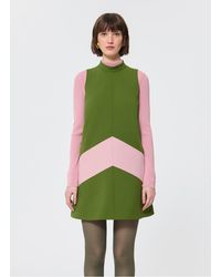 Tara Jarmon - Robe Courte Col Rond Sans Manches Femme - Lyst