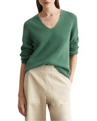 Marc O' Polo - Pull Tricot Col V En Coton Femme - Lyst