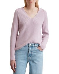 Marc O' Polo - Pull Col V En Coton Femme - Lyst