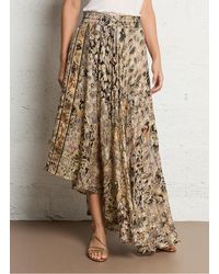 Mes Demoiselles - Jupe Midi Asymétrique Imprimée Femme - Lyst