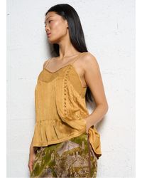 Mes Demoiselles - Top Fluide Col V À Bretelles Femme - Lyst