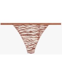 Love Stories - String Zébré En Dentelle Femme - Lyst