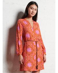 La Petite Etoile - Robe Courte Imprimée Femme - Lyst
