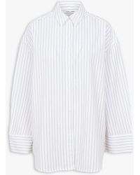 Samsøe & Samsøe - Chemise Col Classique Ample En Coton Organique Femme - Lyst