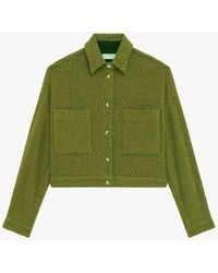 IRO - Veste Courte En Coton Mélangé Femme - Lyst