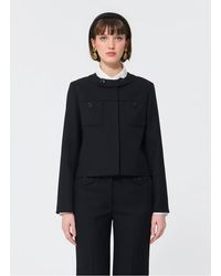 Tara Jarmon - Veste Courte Manches Longues Boutonnée Femme - Lyst