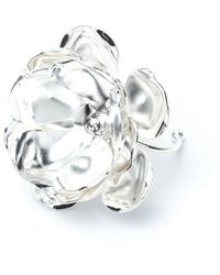 MONSIEUR SIMONE - Maxi Bague Fleur Plaqué - Lyst