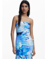 Desigual - Robe Midi Imprimée Femme - Lyst