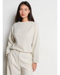 MASSCOB - Top Droit Col Rond En Laine Mélangée Femme - Lyst