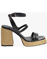 Castañer - Sandales À Talon En Cuir Femme - Lyst