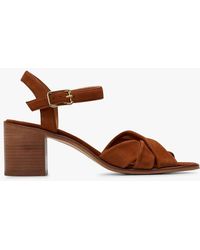 Maison Toufet - Sandales À Talon En Cuir Velours Femme - Lyst