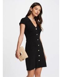 Morgan - Robe Courte Col V Femme - Lyst