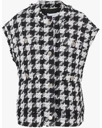 IRO - Veste Col Rond En Coton Mélangé Femme - Lyst