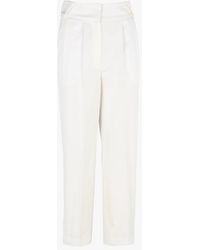 IRO - Pantalon Carotte En Coton Mélangé Femme - Lyst