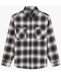 The Kooples - Chemise Col Classique À Carreaux En Coton - Lyst