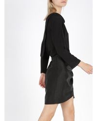 Tara Jarmon Silk Top With Low-cut Back Noir - Black