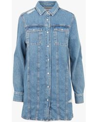 IRO - Robe Chemise Courte En Jean Femme - Lyst