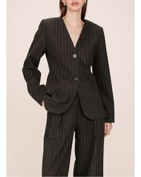 Grace Et Mila - Veste De Tailleur À Rayures Femme - Lyst