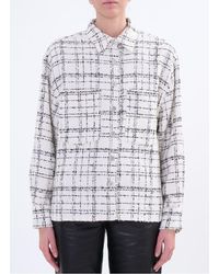 IRO - Chemise Col Classique En Coton Mélangé Femme - Lyst