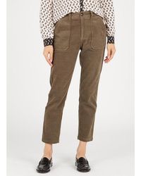 See U Soon Pantalón de pana recto kaki - Multicolor