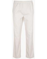 Samsøe & Samsøe - Pantalon Droit En Coton Bio Mélangé - Lyst
