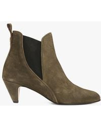 Anonymous Copenhagen - Bottines À Talon Imprimé En Cuir Velours Femme - Lyst