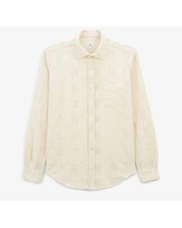Serge Blanco - Chemise Manches Longues Jacquard À Carreaux - Lyst