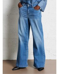 Liu Jo - Jean Flare Taille Haute En Coton Mélangé Femme - Lyst