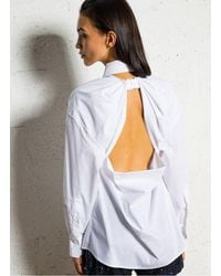 Imperial - Chemise Droite En Coton Femme - Lyst