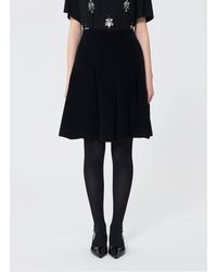 Tara Jarmon - Jupe Courte En Laine Mélangée Femme - Lyst