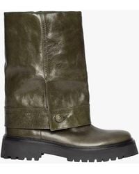 Zadig & Voltaire - Bottes Effet Pantalon En Cuir Effet Vintage Femme - Lyst